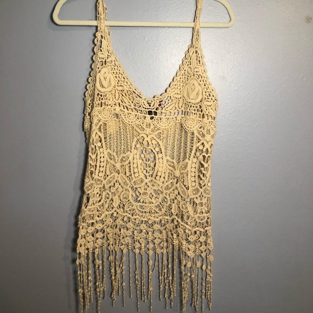 Lace Swim Coverup Medium